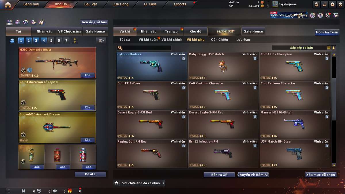 shop acc cf uy tin gia re